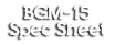 BGM-15 Spec Sheet