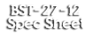BST-27-12 Spec Sheet